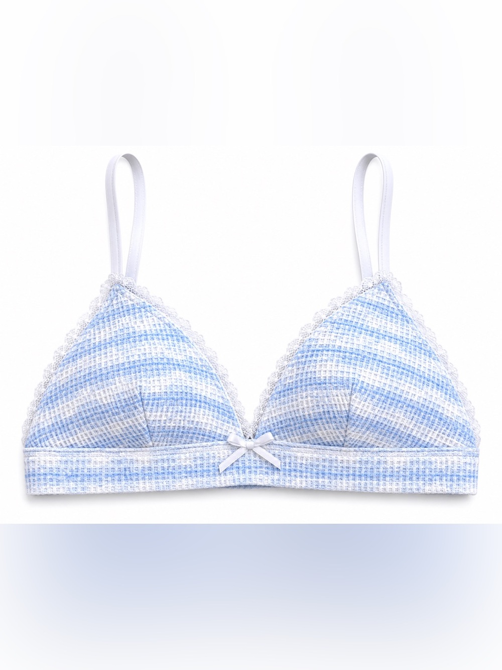 Wild fable Light Blue Lace-Trim Bralette